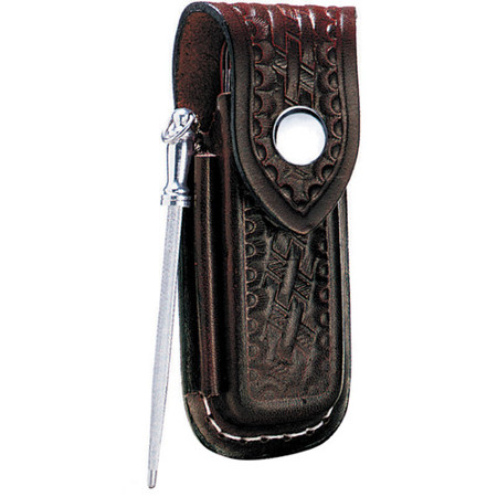 Victorinox Swiss Army Zermatt Medium Leather Pouch with Steel, Brown