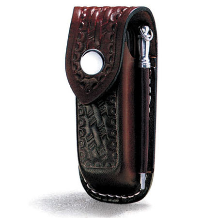 Victorinox Swiss Army Zermatt Extra Large Leather Pouch with Steel, Brown