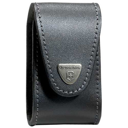 Victorinox Swiss Army Swiss Champ XLT Leather Pouch, Black
