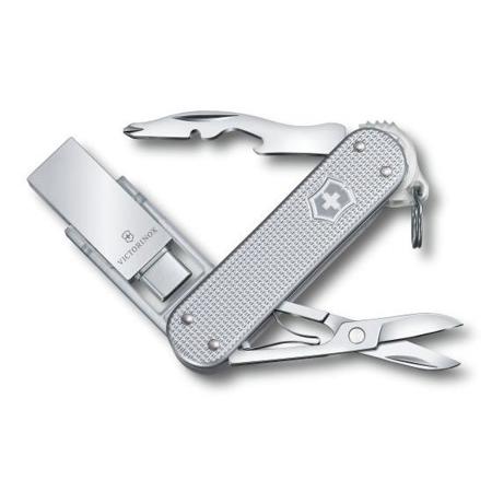Victorinox Swiss Army Jetsetter@work Alox Pocket Knife with 16GB USB Stick, Gray