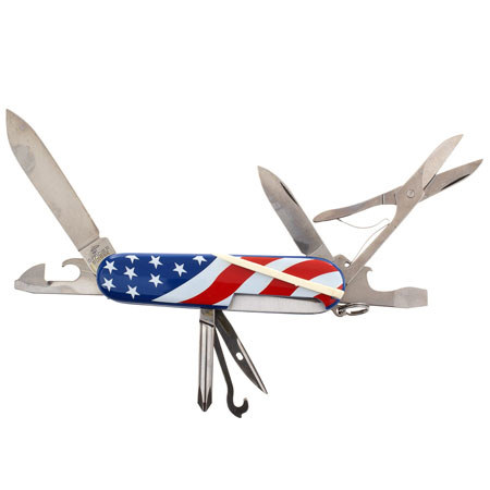 Victorinox Swiss Army Super Tinker Pocket Tool, USA Flag