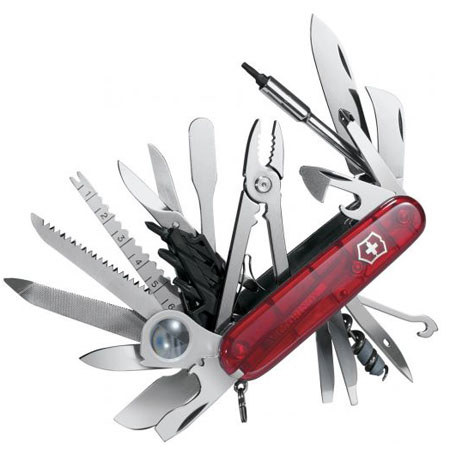 Victorinox Swiss Army Swiss Champ XLT Knife, Ruby