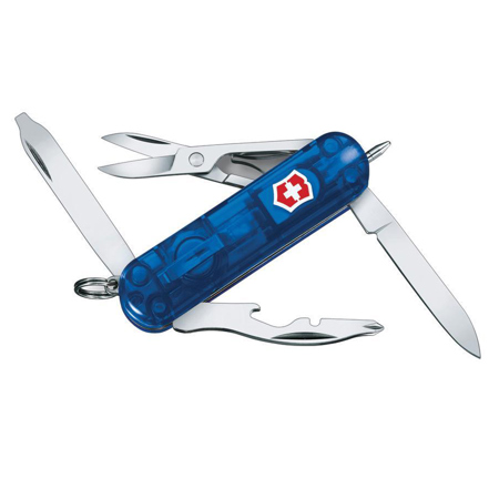 Victorinox Swiss Army 58mm Midnite Manager Pocket Knife, Sapphire