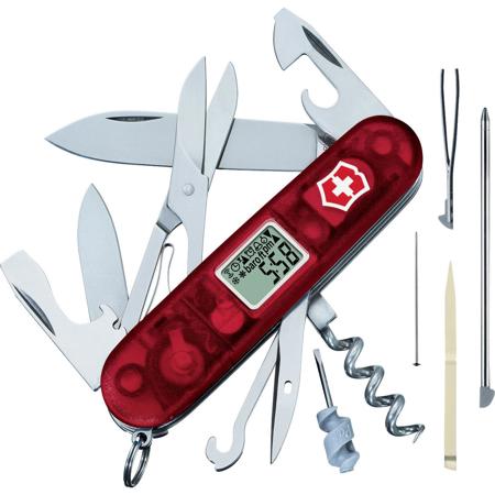 Victorinox Swiss Army 91mm/3.58in Traveler Pocket Knife, Ruby