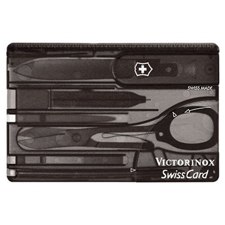 Victorinox Swiss Army SwissCard Translucent Multitool, Onyx