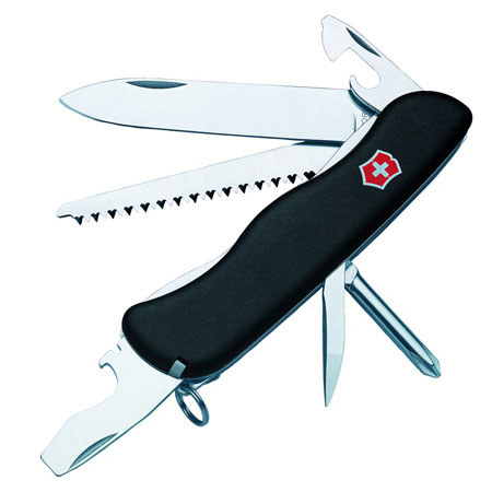 Victorinox Swiss Army Trekker Pocket Knife, Black