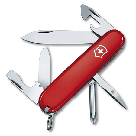 Victorinox Swiss Army Tinker Red Pocket Knife & Paracord Bracelet Combo Set