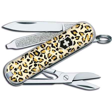 Victorinox Swiss Army Classic SD Pocket Knife, Leopard