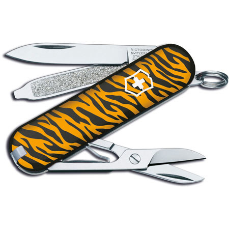 Victorinox Swiss Army Classic SD Pocket Knife, Tiger