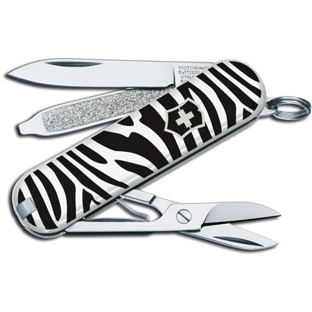 Victorinox Swiss Army Classic SD Pocket Knife, Zebra