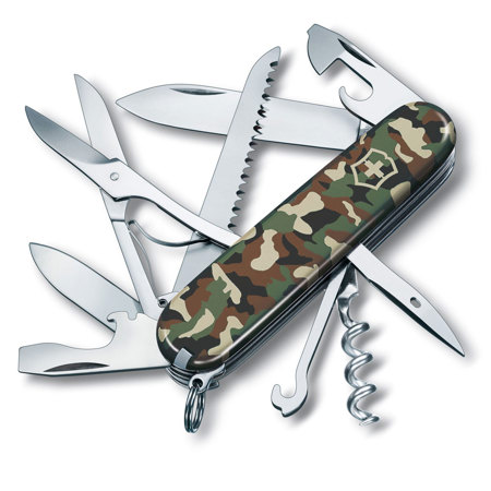 Victorinox Swiss Army 91mm/3.58in Huntsman Pocket Knife, Camouflage