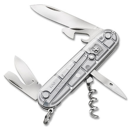 Victorinox Swiss Army 91mm/3.58in Spartan Pocket Knife, Silver