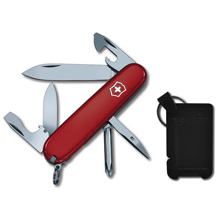 Victorinox 59112 Set with Swiss Army Tinker Pocket Knife and Sharpener