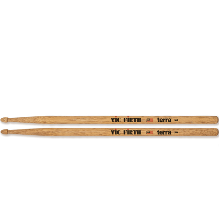 Vic Firth American Classic Terra Series 5A Drumsticks, Wood Tip, Pair 5AT