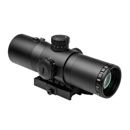 NcSTAR Vism CBT Series 3.5x40 Prismatic Scope with Red Laser & Mil-Dot Reticle