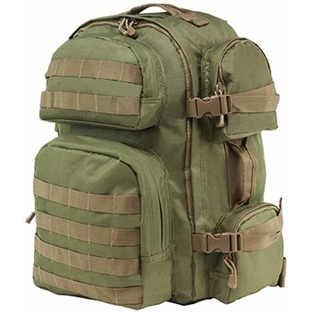NcSTAR Vism Tactical Backpack, Green with Tan Trim