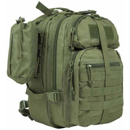 NcSTAR Vism Sling Backpack with Water Bottle Holder, Green