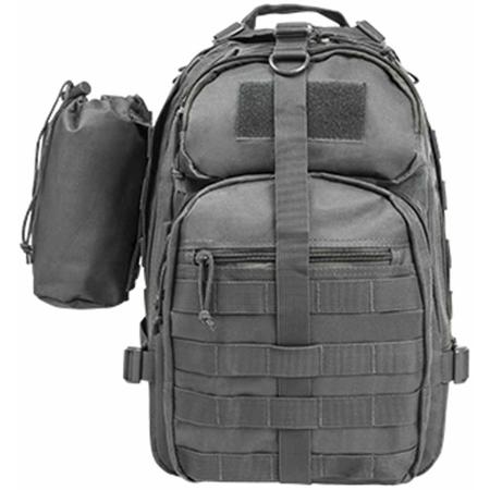 NcSTAR Vism Sling Backpack with Water Bottle Holder, Urban Gray