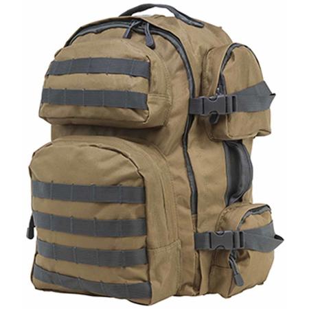 NcSTAR Vism Tactical Backpack, Tan with Urban Gray Trim