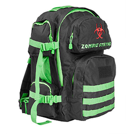 NcSTAR Vism Zombie Stryke 2911 Tactical Backpack, Black with Bright Green