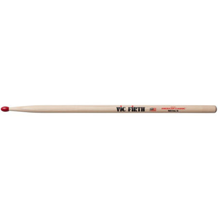 Vic Firth American Classic Metal Hickory Drumsticks, Nylon Tip, Lacquer, Pair