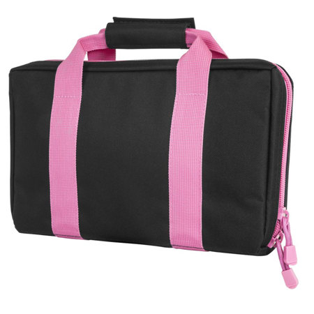 NcSTAR Vism Discreet Pistol Case, Black with Pink Trim