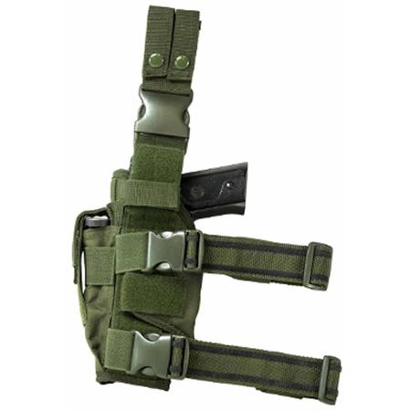 NcSTAR Vism Drop Leg Tactical Holster for Semi-Auto Pistols, Right Handed, Green