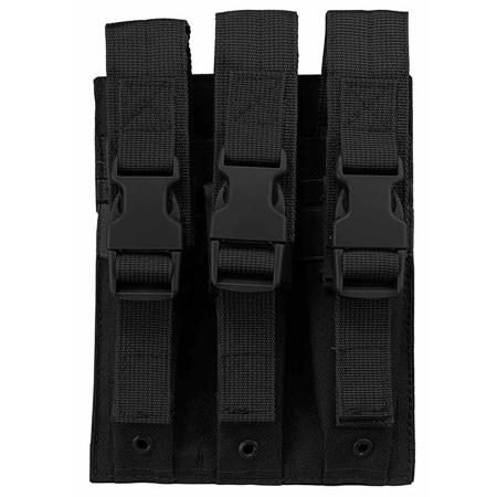 NcSTAR Hicap Pistol Triple Magazine Pouch, Black