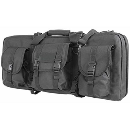 NcSTAR Vism Deluxe AR & AK Pistol Subgun Gun Case with 3 Accessory Pockets, Urban Gray