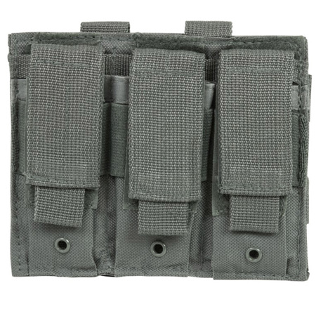 NcSTAR Vism Triple Pistol Mag Pouch, Urban Gray