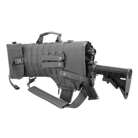 NcSTAR Vism Tactical Rifle Scabbard Shoulder Carry Gun Case, Urban Gray