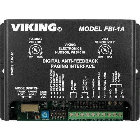 Viking Anti-Feedback Paging Interface