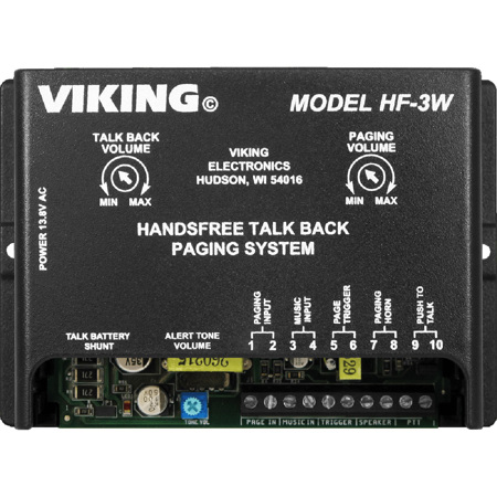 Viking Handsfree Talkback Amplifier, 3W Paging Power