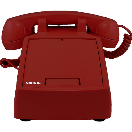 Viking K-1900D-2 Hot Line Desk Phone, Red