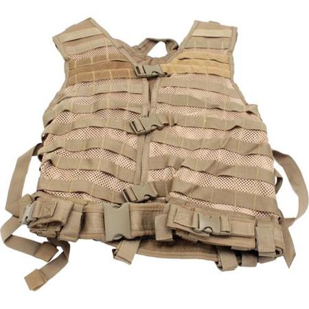 NcStar Vism Zombie Zombat Kit with Vest/5 Pouches, Tan