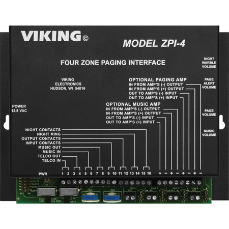 Viking ZPI-4 Four Zone Paging Interface
