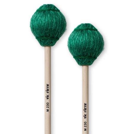 Vic Firth Corpsmaster Max-Projection M230 Mallets, Soft, Pair, Green