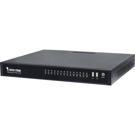Vivotek ND8322P 8-CH 2-Bay HDD Embedded Plug & Play NVR with 3TB HDD