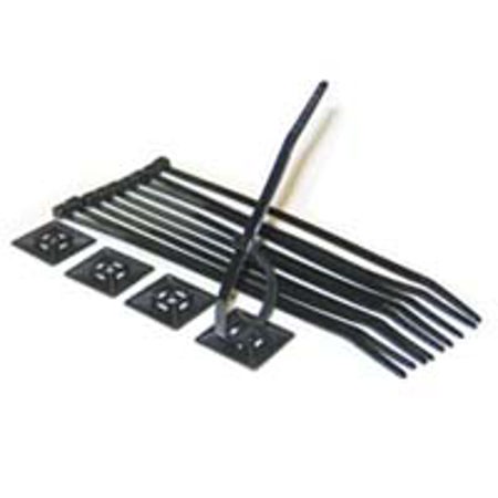 V.I.O. Adhesive Mounts for the POV.1 Remote Video Camera, 4 Pack, with 10 Zip Ties