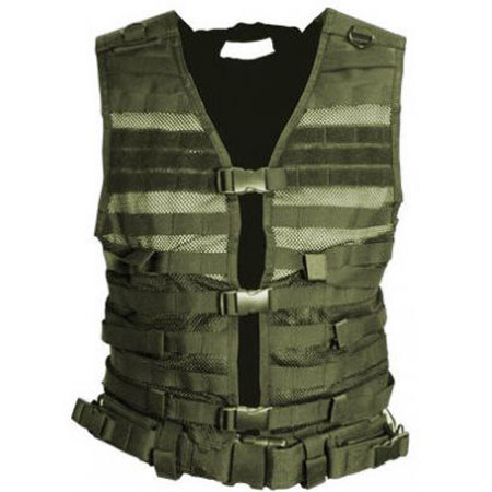 NcSTAR Vism PAL Modular Vest, Fits Medium to 2X-Large, Green