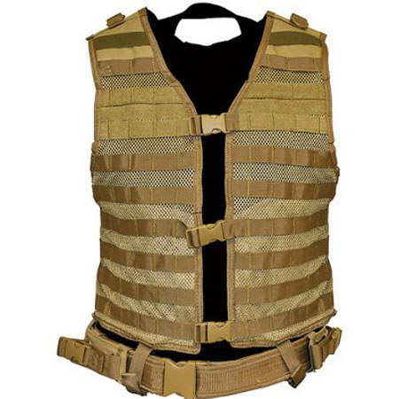 NcSTAR Vism PAL Modular Vest, Larger, Tan