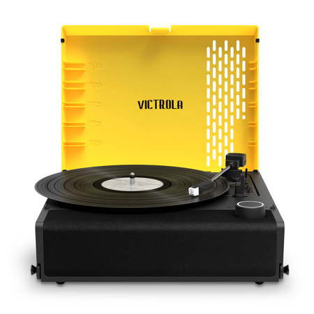 Victrola VSC-750SB Revolution GO Three-Speed Portable Turntable with Bluetooth Yellow