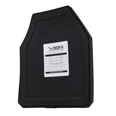 NcSTAR Vism Ceramic & PE Ballistic Plate, Shooters Cut 10x12"
