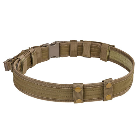 NcSTAR Vism 2.25" Tactical Belt with Two Magazine Pouches, Tan