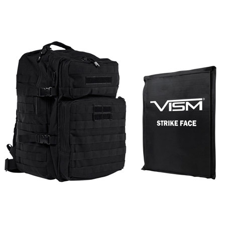 Assault Backpack with 11x14" Soft Ballistic Panel, Black