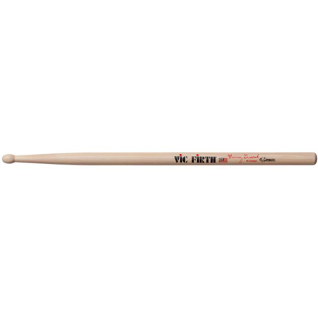 Vic Firth Corpsmaster Signature SMG Murray Gussek Marching Snare Drumsticks, Wood Tip, Lacquer, Pair
