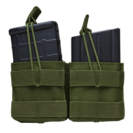 NcSTAR Vism Dual Magazine Pouch f/ Two 20 Round .308/7.62 Cal Magazines, Green