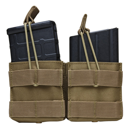 NcSTAR Vism Dual Magazine Pouch f/ Two 20 Round .308/7.62 Cal Magazines, Tan