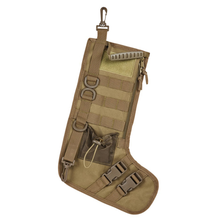 NcSTAR Vism Tactical Holiday Gift Stocking with Handle, Tan