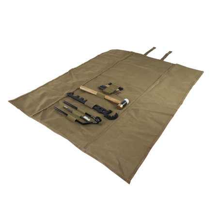 NcSTAR Vism Gunsmithing Tool Kit with Black Roll-Up Cleaning Mat, Tan